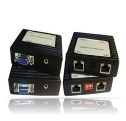 AZBLN8870 VGA / 3.5mm Audio over Cat5e Extender Set For use with Monitor and Audio Max. distance 150ft