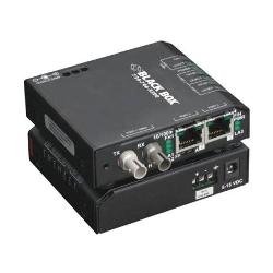 LBH100A-H-SSC Hardened Media Converter Switch, 10/-100-Mbps Copper to 100-Mbps Fiber, Single-Mode, 100–240-VAC, SC