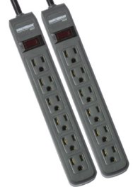 MMS362P Minuteman 6 Rotating Outlet Surge Protector Twin Pack