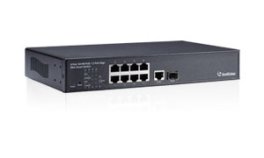 GV-POE0801 8 port Managed Switch 130W 802.3at 2-port Gigabit uplink (1*TP, 1*SFP) 140-POE0801-G02