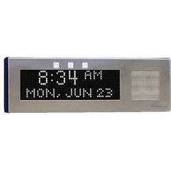 IP Clock Large With White Display And Red/White/Blue Flashers