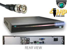 4 Channel 4MP Mini 1U Digital Video Recorder