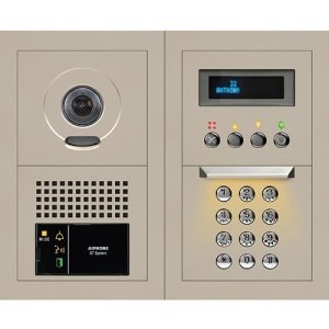 Aiphone GTV-DES202B 10-Key Video Entrance Panel Kit, 2x2 Modular Station for the GT Series