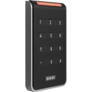 HID 40KNKS-00-000000 Signo 40K Wall Mount Keypad Reader, 13.56MHz and 125kHz, OSDP/Wiegand, Pigtail, Mobile Ready, Black with Silver Trim (Replaces RK40, RPK40)
