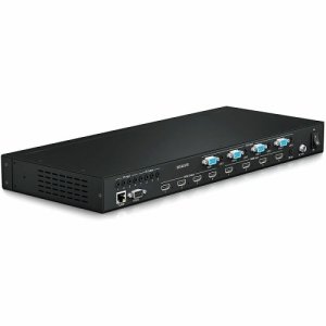 Blustream MX44VW 4x4 4K Seamless Switching HDMI VGA Matrix, with Video Wall and Multi-Viewer Feature, IR Routing, RS-232, IR and TCP/IP Control
