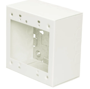 Legrand-Wiremold V5744-2 500/700 2-Gang Extra Deep Switch and Receptacle Box Fitting, Ivory