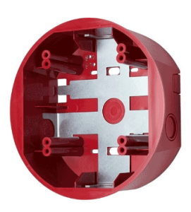 System Sensor SBBCRL L-Series Ceiling Surface Mount Back Box, Red