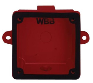System Sensor WBB Weatherproof Back Box for SSM/SSV Bells, Red