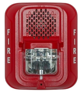 System Sensor P2RL-LF L-Series Indoor Selectable Output Low Frequency Sounder Strobe, 2-Wire, Wal...