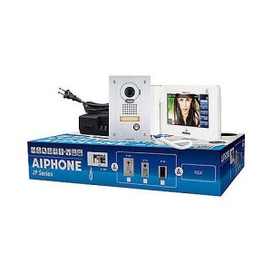 Aiphone JPS-4AEDF 7" Touchscreen Flush Video Intercom Set, 3-Piece, Includes JP-DVF, JP-4MED, PS-...