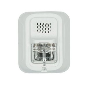 System Sensor P2GWLED L-Series Indoor 2-Wire LED Compact Horn Strobe, Wall-Mount, Marked FIRE, Re...