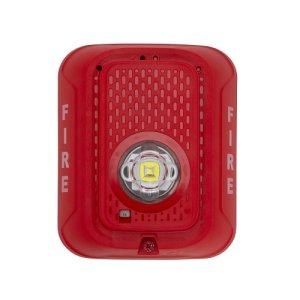 System Sensor SRLED L-Series Wall-Mount Strobe with LED, Red