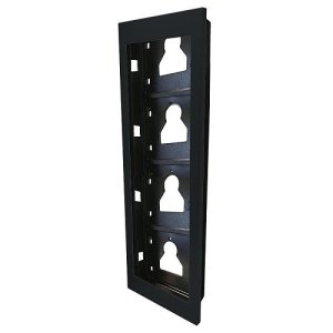 Comelit UT9164B Flush-Mounted Frame for 4 Ultra Modules, Black