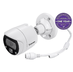 VIVOTEK IB639-1Y VORTEX 2MP IP66 and IK10 Bullet, 2.8mm Lens, with 1-year VSaaS License, White, 3...