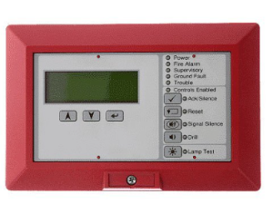 Kidde K-RLCD-CR LCD Text Annunciator, Red