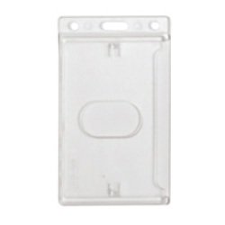 010655 Frosted Vertical Rigid Plastic Card Dispenser (Pack of 100)