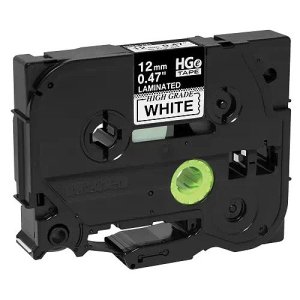 Brother HGE2515PK Black on White Tape 24 mm
