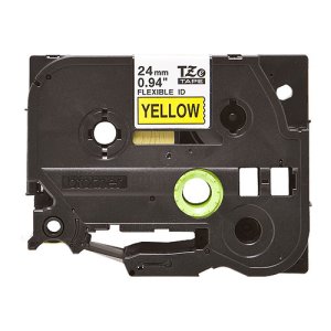 Brother TZEFX651 Black on Yellow Flexible ID 24mm