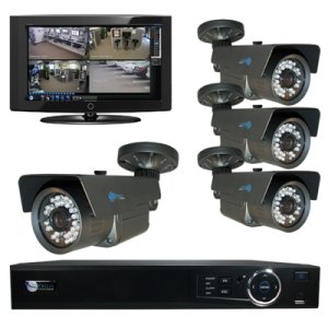 4 Bullet Security IR DVR Kit for Business Professional Grade