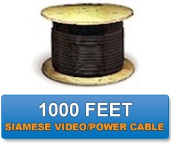WEC 1526M 1000 Feet Siamese RG/59U Coax Cable