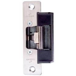 1605S-LMS-US32D Dynalock 1600 Electric Strikes, 1-1/8” x 5-7/8” Round Corner, Aluminum/Wood Frames, Standard Profile, Lock Monitor Switches, Brushed Stainless Steel