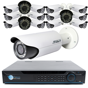 16 CH NVR & 16 x 5 Megapixel HD Bullet Camera With 1TB Hard Drive Pre-installed for Business Professional Grade