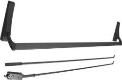 1990EO-44-P35 Falcon Exit Only Concealed Vertical Rod Crossbar Device, 44" Crossbar, Painted Aluminum - Black