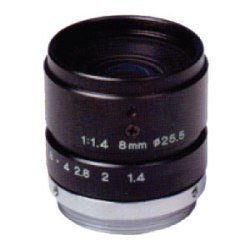 23FM08-L Tamron 2/3" 8mm F/1.4 w/Lock Manual Iris Lens