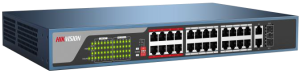 DS-3E0326P-E Hikvision L2 Unmanaged 24 100M PoE port 2 1000M combo port 802.3af/at PoE power budg...