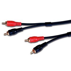 Comprehensive 2PP-2PP-10ST Standard Series 2 gold RCA Plugs Each End, Stereo Audio Cable, 10ft