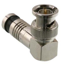 303-510CSTP BNC Right Angle Plug Compression