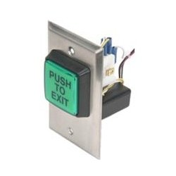 30EE Camden 2" Square Illuminated Push/Exit Switch, With Electronic Timer