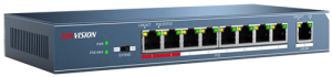  DS-3E0109P-E Hikvision L2 Unmanaged 8 100M PoE port 1 100M uplink port 802.3af/at PoE power budg...