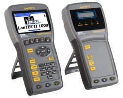 33-992 LanTEK II-500: TIA/EIA Cat6A, ISO Class EA certifier w/ Cat6A adapters