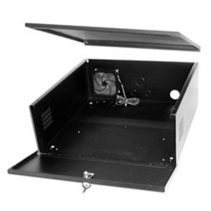 CCTV DVR Lockbox - 16 Gauge Steel Security DVR Lockbox with FAN (Large)