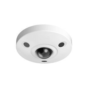 6MP HD IP PoE H.265 Panoramic Fisheye Vandal Dome Camera, 185ø Wide Angle Lens, 33ft IR Night Vision CCTV Home Surveillance Intelligent Weatherproof Camera