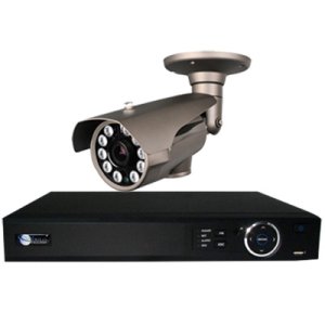 1 960H Bullet Security Camera IR 300ft. Varifocal 2.8-12mm DVR Kit for Business Commercial Grade