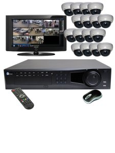 16 HD 1080p IR Dome HD-SDI DVR Kit for Business Commercial Grade