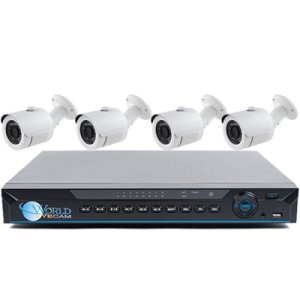 4 HD 1080P Security Bullet IR 135ft Night Vision & HD-CVI DVR Kit for Business Professional Grade