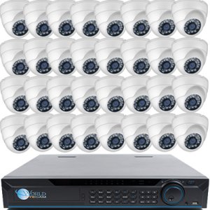 32 HD-CVI 720P Dome Cameras DVR Kit for Business Professional Grade
