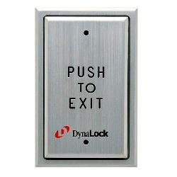 6754 Dynalock Pushplates Single Gang, Recessed MOM (Momentary Action), DPDT