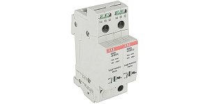 Two pole OVR DIN rail surge protection device with a surge capacity of 40 kA and maximum voltage of 320V
