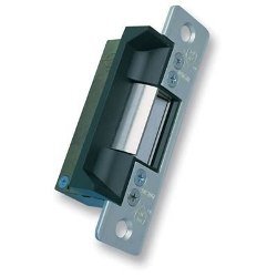 7101-317-628-00 Adams Rite Radiused Faceplate for Aluminum Stiles, 12 Volt, DC Continuous/Intermittent, Monitored Fail-Safe, Clear Anodized, 1.06" Lip Extension