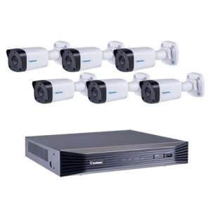 Line 8 Channel at 4K (2160p) NVR Kit 48Mbps Max Throughput - 2TB w/ Built-in 8 Port PoE and 6 x 4MP 4mm Outdoor IR Bullet IP Security Cameras