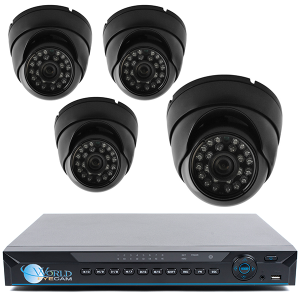4 HD 1080p Security Dome DVR System Kit for Business Professional Grade