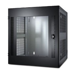 AR100 APC NetShelter WX 13U w/Threaded Hole Vertical Mounting Rail Glass Front Door Black