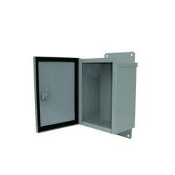 BW-119L Outdoor Enclosure with Tubular Lock, Hinged Door, 1/4-turn Latches, Gasket, etc, 10"W x 12"H x 6"D