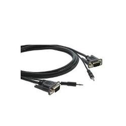 C-MGMA/MGMA-25 15-pin HD (M) to 15-pin HD (M) + 3.5mm Stereo Audio Micro VGA Cable, 25ft