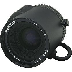 Pentax C60625WX 1/2" C Mount 6mm F1.2 Auto Iris Video Lens
