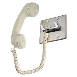 CE-2A Atlas Sound Telephone Intercom Handset / Chrome Hook Switch